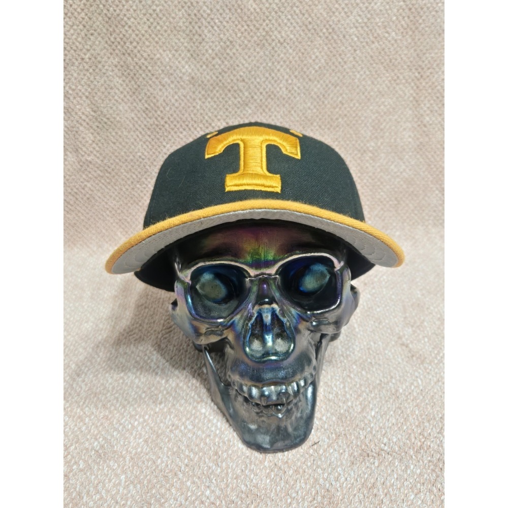 Tennessee Volunteers New Era Fitted Hat Black Yellow Vols NCAA Cap